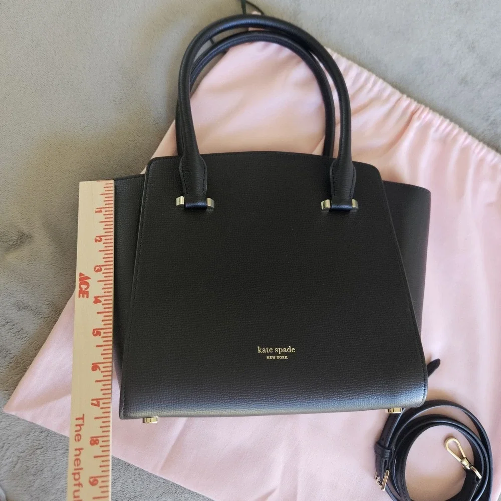 Kate Spade New York Sydney Medium Satchel Black/Black Retail $298 Crossbody‎